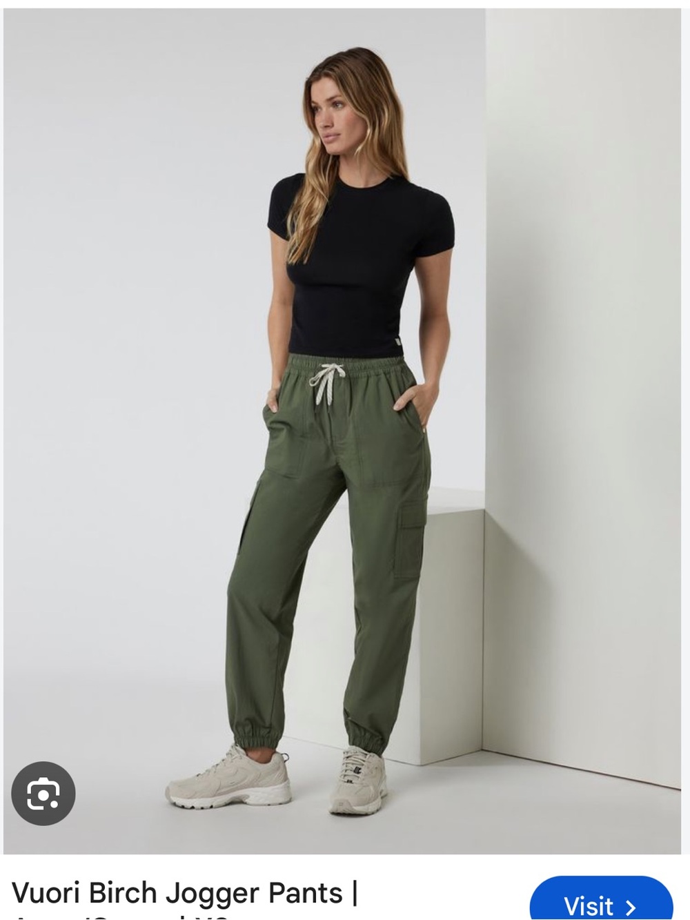 Vuori Birch Jogger Cargo Pants - army green